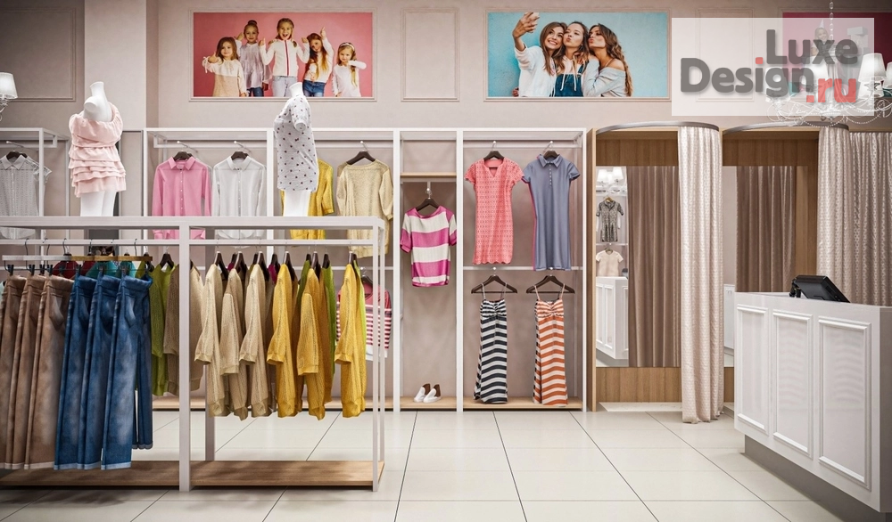 Дизайн интерьера бутика "DELORAS дизайн магазина детской одежды в Москве" (фото 10)