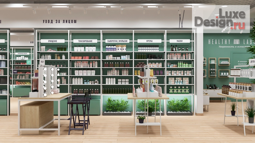 Дизайн интерьера бутика "Магазин косметики BIRUZA  г. Нижний Новгород" (фото 8)