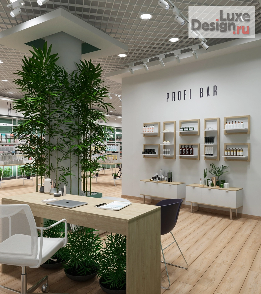 Дизайн интерьера бутика "Магазин косметики BIRUZA  г. Нижний Новгород" (фото 3)