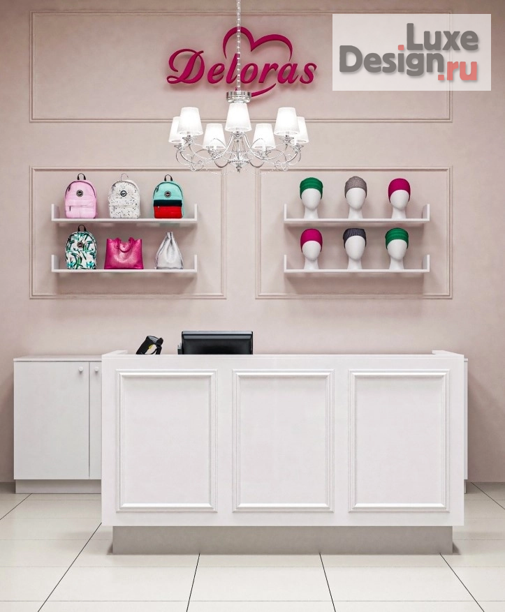 Дизайн интерьера бутика "DELORAS дизайн магазина детской одежды в Москве" (фото 7)
