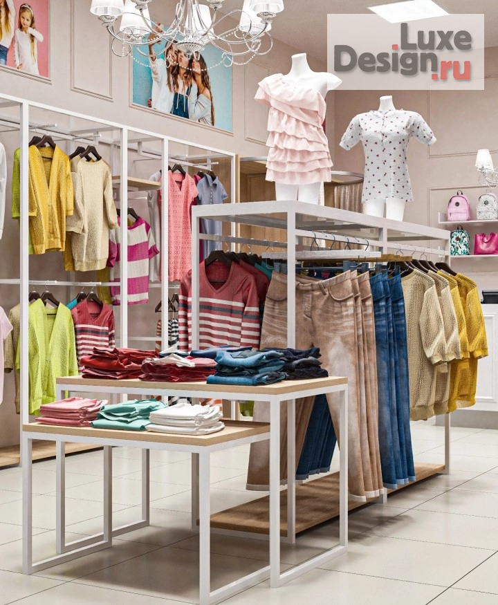 Дизайн интерьера бутика "DELORAS дизайн магазина детской одежды в Москве" (фото 8)