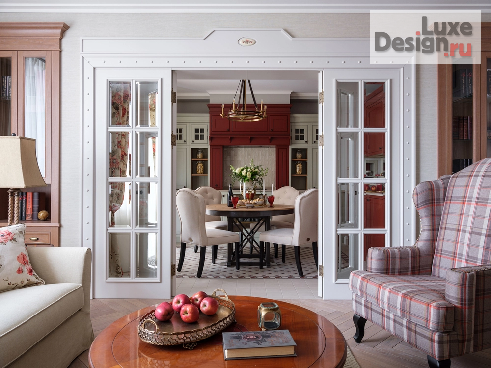 Дизайн интерьера двухкомнатной квартиры "Квартира на Таганке - английская классика" (фото 1)