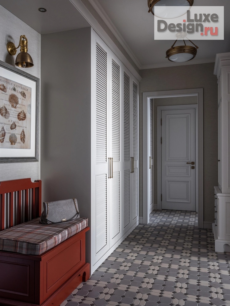 Дизайн интерьера двухкомнатной квартиры "Квартира на Таганке - английская классика" (фото 5)