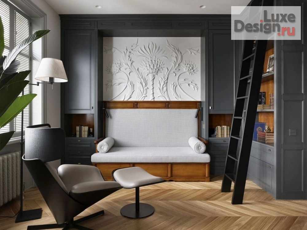 Дизайн интерьера трехкомнатной квартиры "Квартира на Полянке: микс скандинавского стиля с английской классикой" (фото 1)