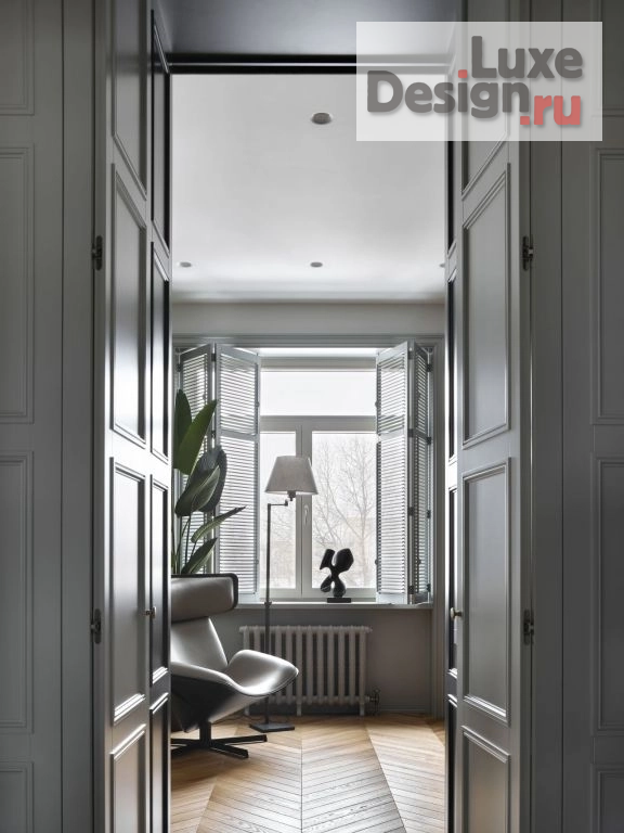 Дизайн интерьера трехкомнатной квартиры "Квартира на Полянке: микс скандинавского стиля с английской классикой" (фото 3)