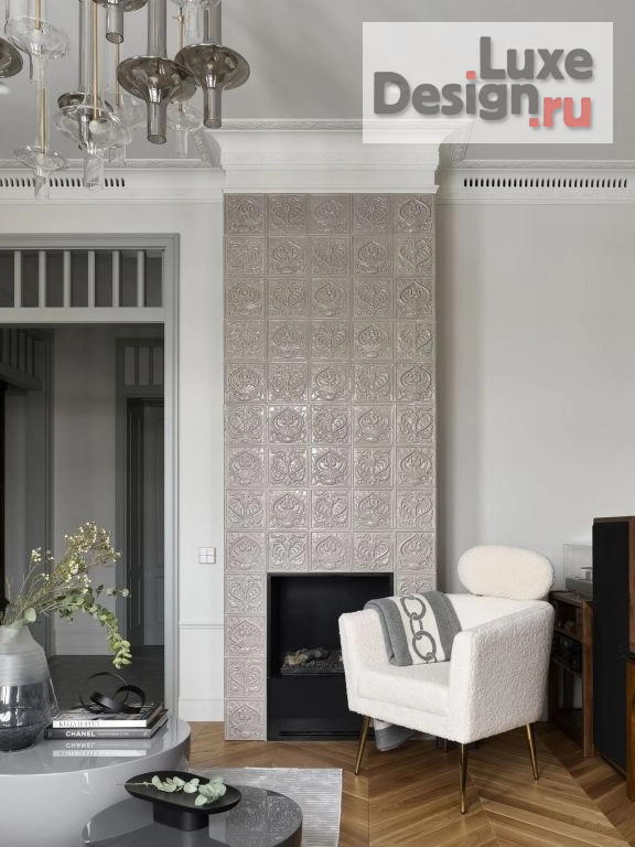 Дизайн интерьера трехкомнатной квартиры "Квартира на Полянке: микс скандинавского стиля с английской классикой" (фото 7)