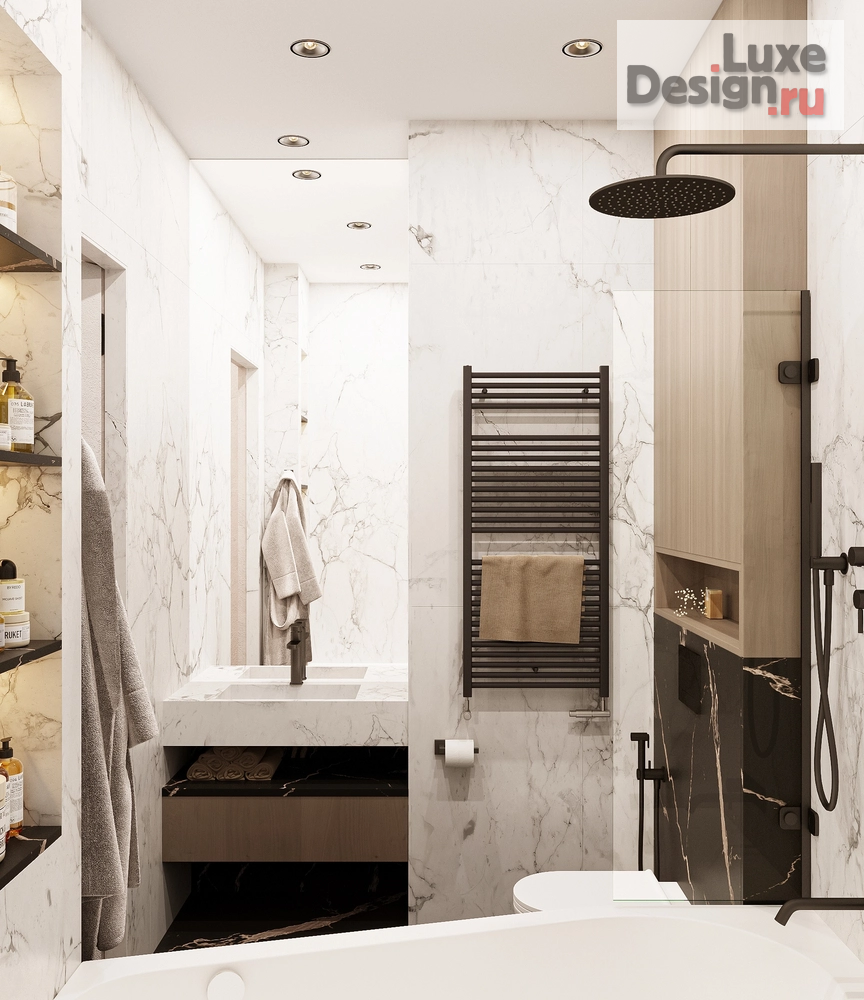 Дизайн интерьера двухкомнатной квартиры "WELTON GOLD" (фото 10)