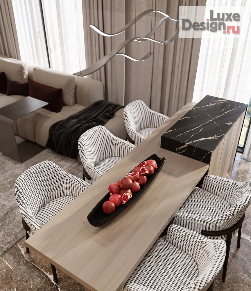 Дизайн интерьера двухкомнатной квартиры "WELTON GOLD" (фото 1)