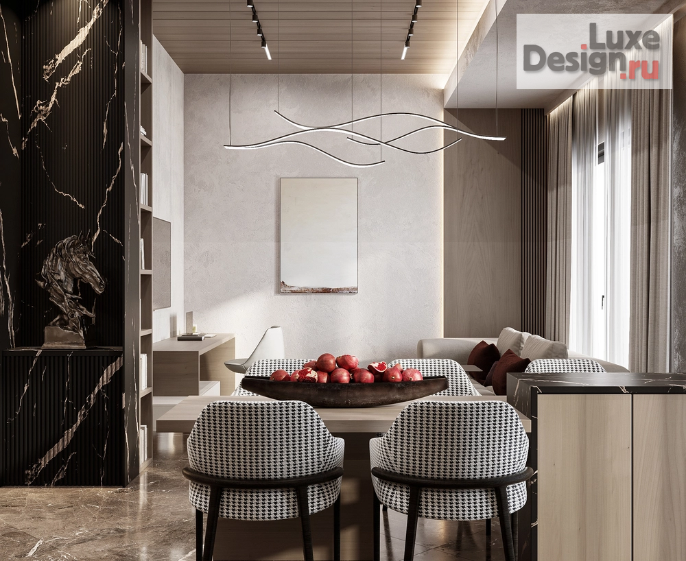 Дизайн интерьера двухкомнатной квартиры "WELTON GOLD" (фото 2)