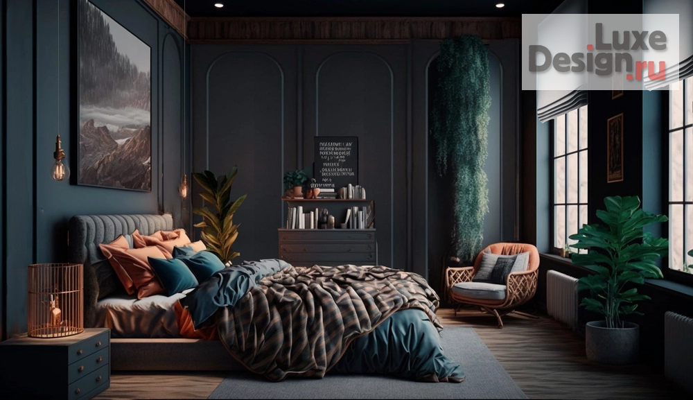 Дизайн интерьера коттеджа "Берлога холостяка" (фото 6)