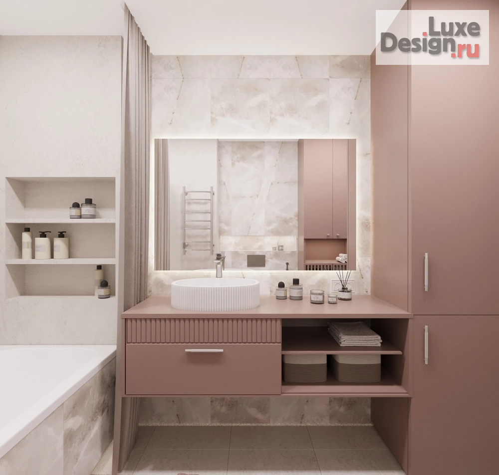 Дизайн интерьера двухкомнатной квартиры "Современная классика " (фото 3)