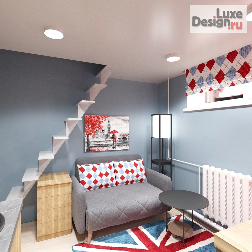 Дизайн интерьера квартиры студии "Квартира-студия под сдачу" (фото 1)