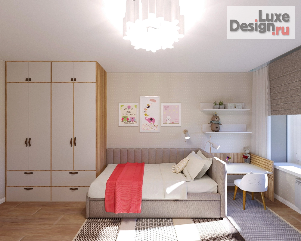 Дизайн интерьера трехкомнатной квартиры "ЖК "Родные просторы"" (фото 6)