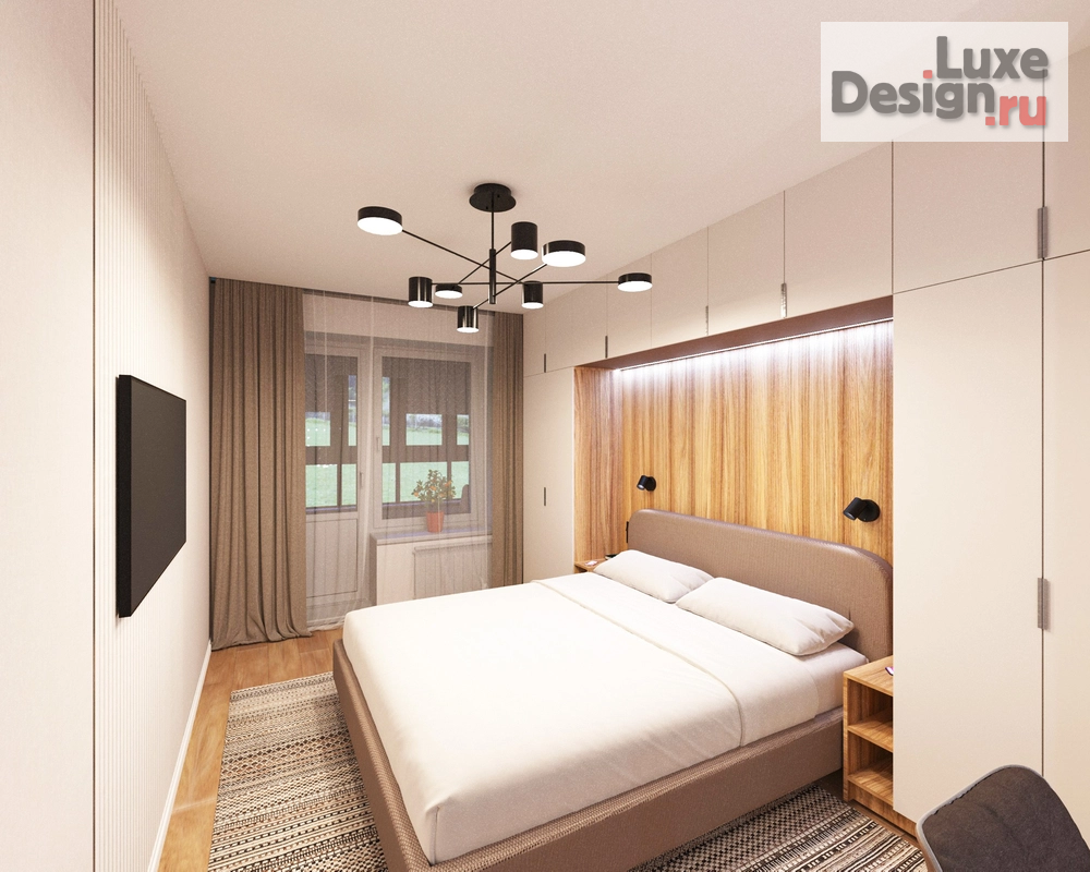 Дизайн интерьера трехкомнатной квартиры "ЖК "Родные просторы"" (фото 7)