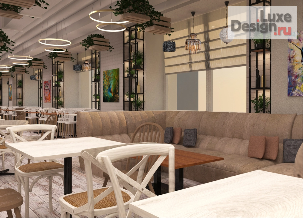 Дизайн интерьера ресторана "Интерьер ресторана-столовой в БЦ Большевик " (фото 5) от дизайнера Леонова Ирина Leone`s Design Дизайн интерьера ресторана "Интерьер ресторана-столовой в БЦ Большевик " (фото 5)