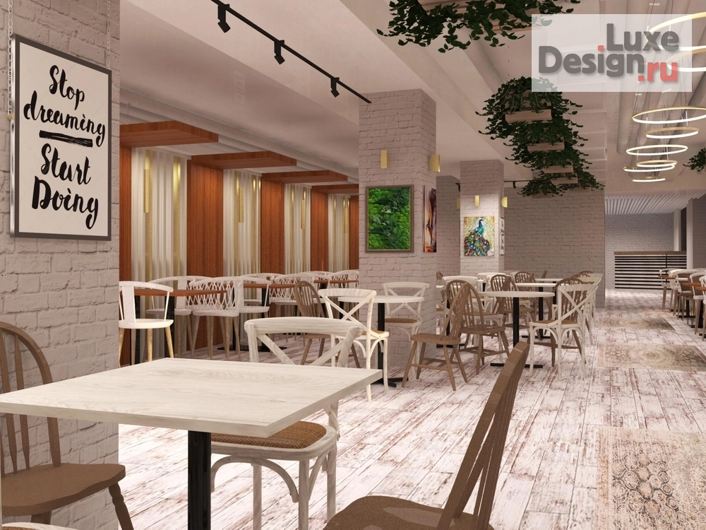 Дизайн интерьера ресторана "Интерьер ресторана-столовой в БЦ Большевик " (фото 6) от дизайнера Леонова Ирина Leone`s Design Дизайн интерьера ресторана "Интерьер ресторана-столовой в БЦ Большевик " (фото 6)