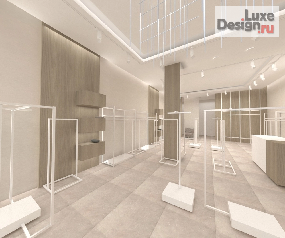 Дизайн интерьера бутика "Дизайн магазина одежды в ТЦ Авиапарк " (фото 14)