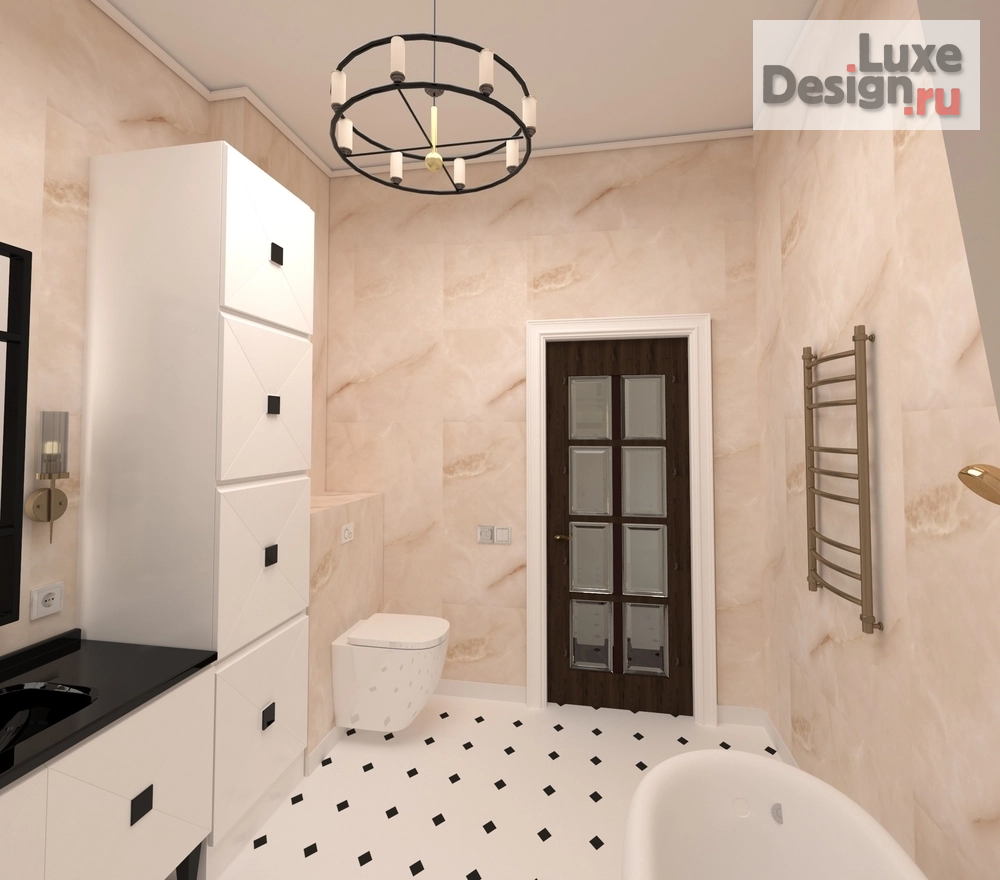 Дизайн интерьера загородного дома "Дом в коттеджном поселке Новорижский " (фото 9) от дизайнера Леонова Ирина Leone`s Design Дизайн интерьера загородного дома "Дом в коттеджном поселке Новорижский " (фото 9)