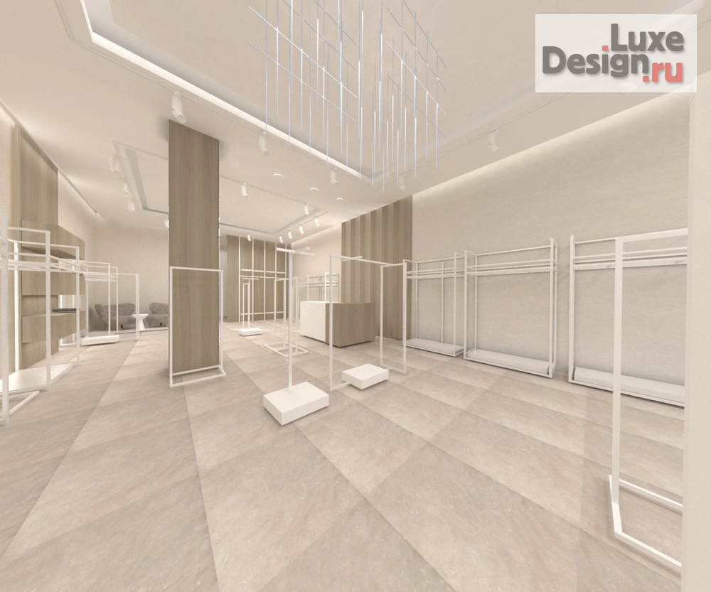 Дизайн интерьера бутика "Дизайн магазина одежды в ТЦ Авиапарк " (фото 18)