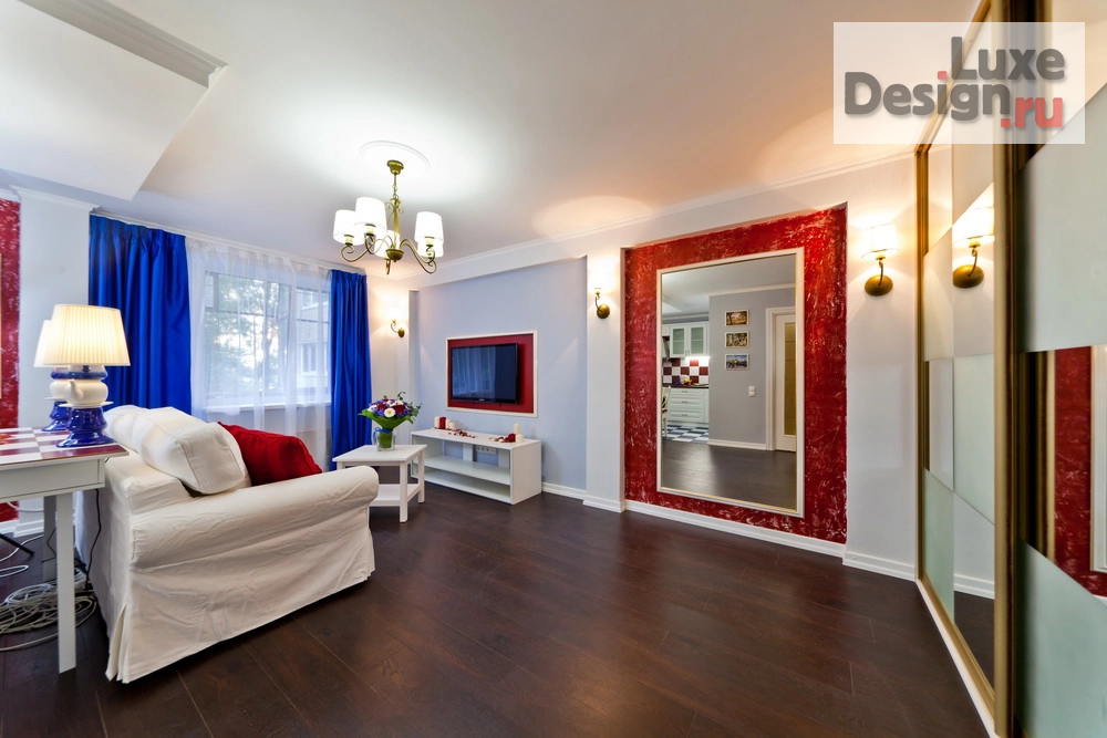 Дизайн интерьера квартиры студии "Ремонт и Дизайн интерьера Квартиры студии на 1 канале в телепередаче "Идеальный ремонт"" (фото 7)