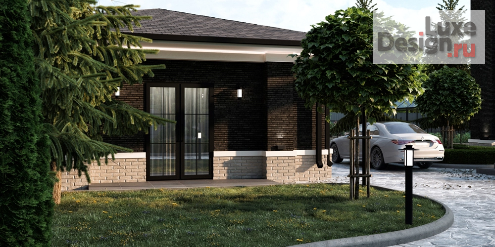 Частная архитектура "Загородный дом в стиле райта" (фото 4)