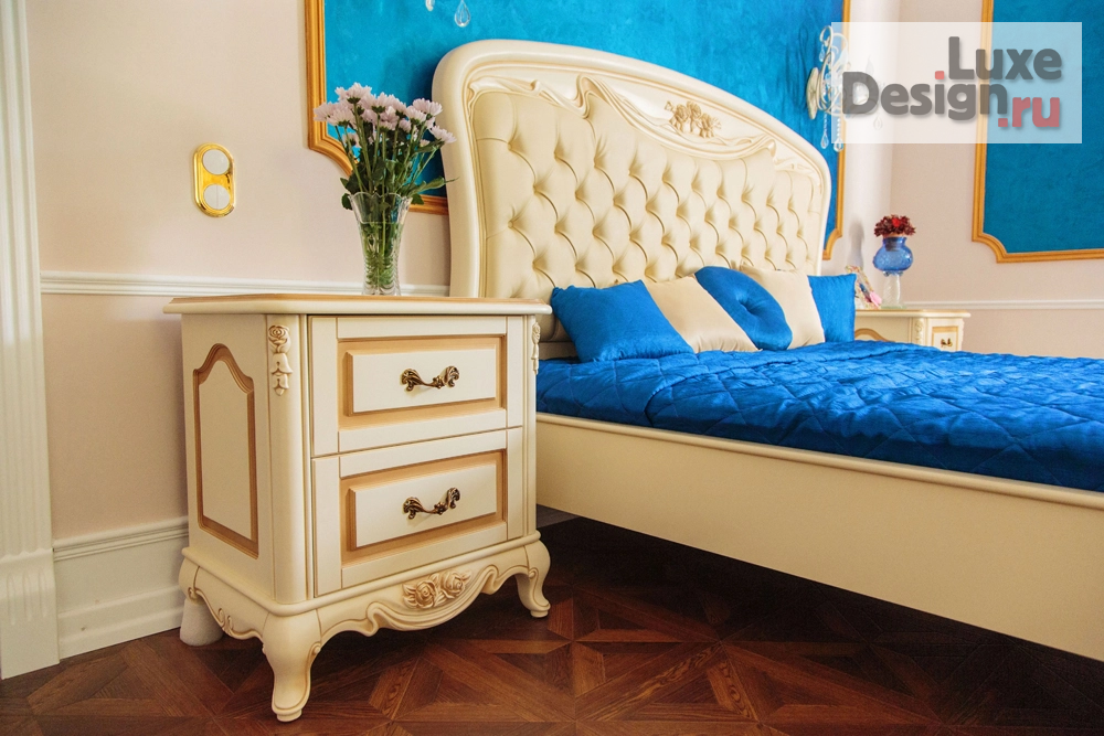 Дизайн интерьера спальни "Ремонт и Дизайн интерьера спальни для Актрисы Ольги Аросевой на 1 канале в телепередаче "Идеальный ремонт"" (фото 2)