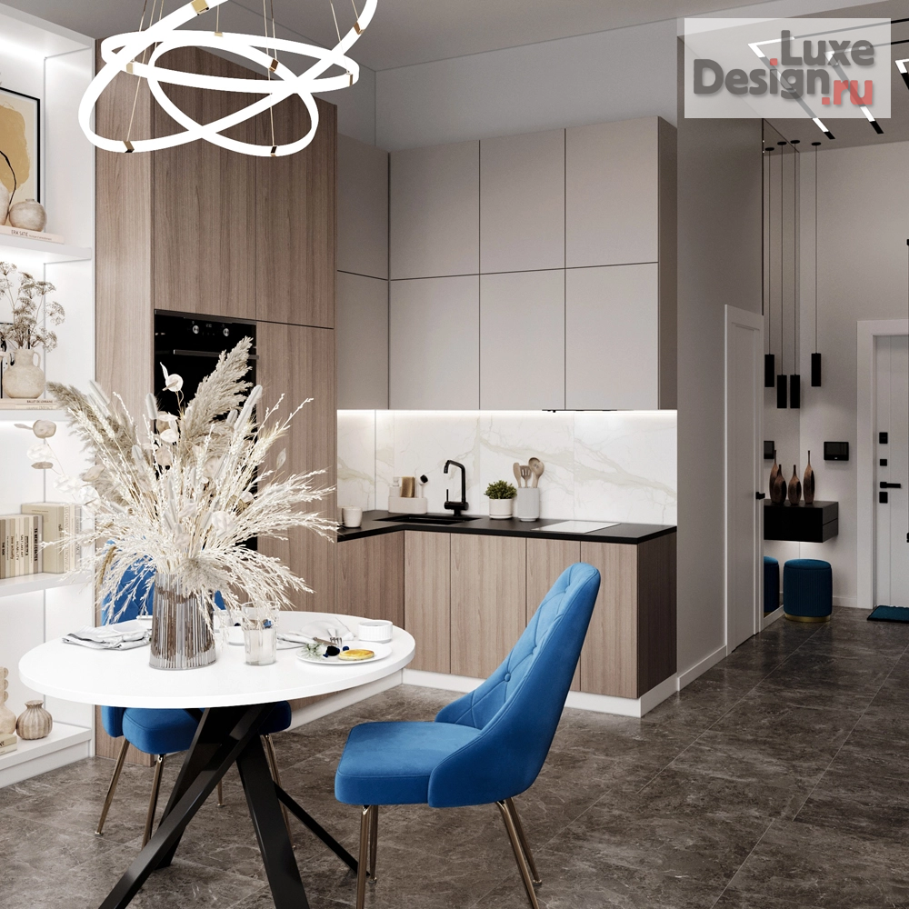 Дизайн интерьера двухкомнатной квартиры "Квартира в стиле минимализм" (фото 2)