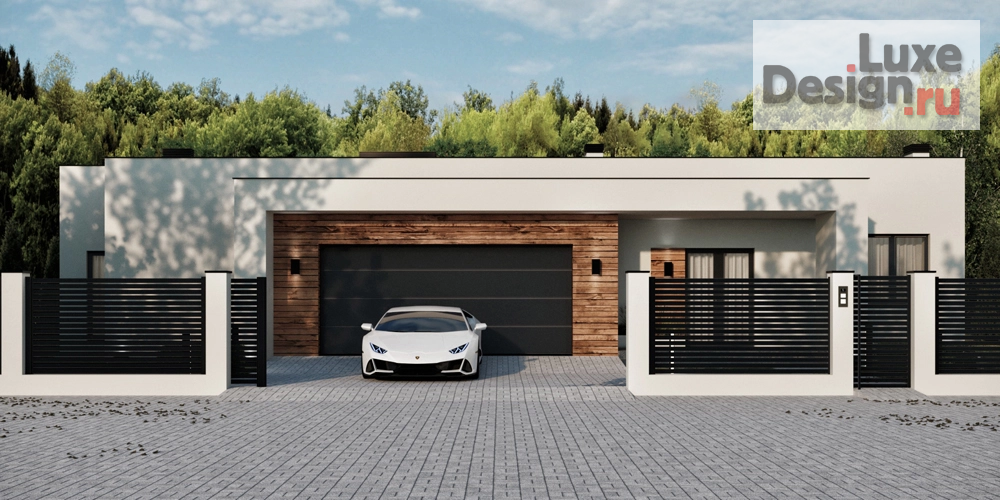 Частная архитектура "Загородный дом в стиле хай-тек" (фото 1)