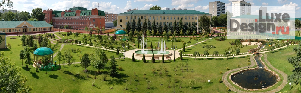 Ландшафтный дизайн "Пансион Воспитанниц Министерства обороны Российский Федерации" (фото 1) от дизайнера Ягубянц Артур Владимирович Ландшафтный дизайн "Пансион Воспитанниц Министерства обороны Российский Федерации" (фото 1)