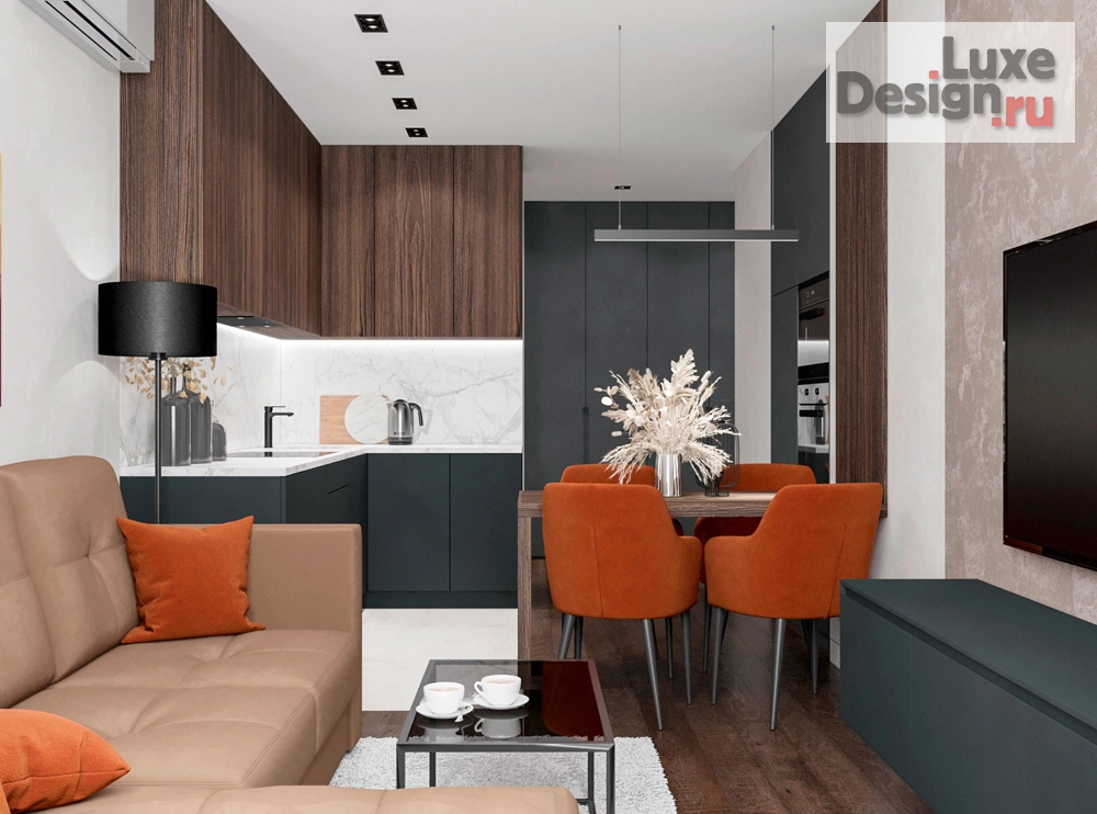 Дизайн интерьера трехкомнатной квартиры "Квартира в стиле минимализм" (фото 1)