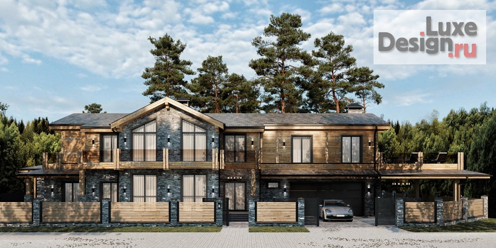 Частная архитектура "Загородный дом в стиле шале" (фото 1)