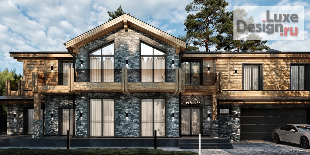 Частная архитектура "Загородный дом в стиле шале" (фото 2)