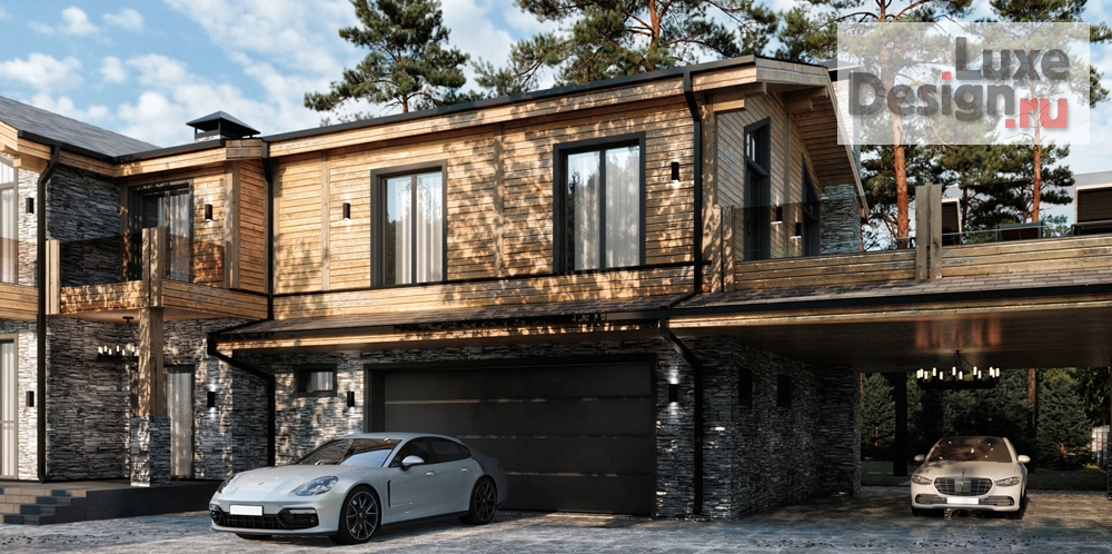 Частная архитектура "Загородный дом в стиле шале" (фото 3)