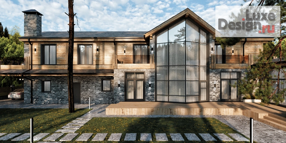 Частная архитектура "Загородный дом в стиле шале" (фото 6)