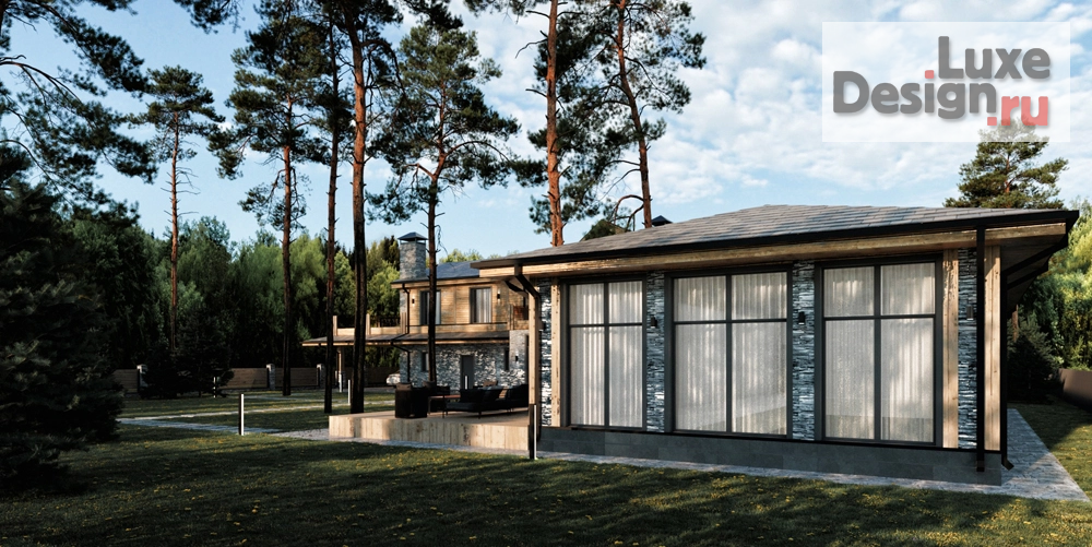 Частная архитектура "Загородный дом в стиле шале" (фото 7)