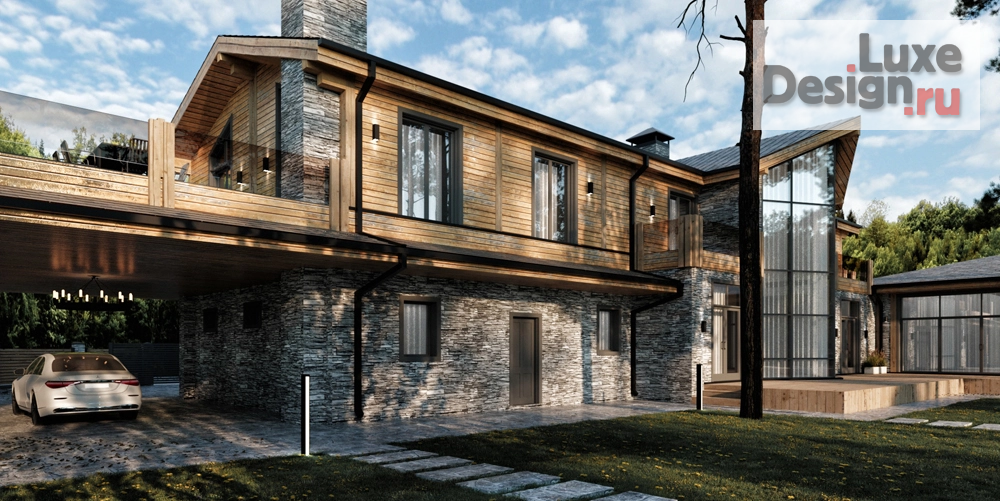 Частная архитектура "Загородный дом в стиле шале" (фото 8)