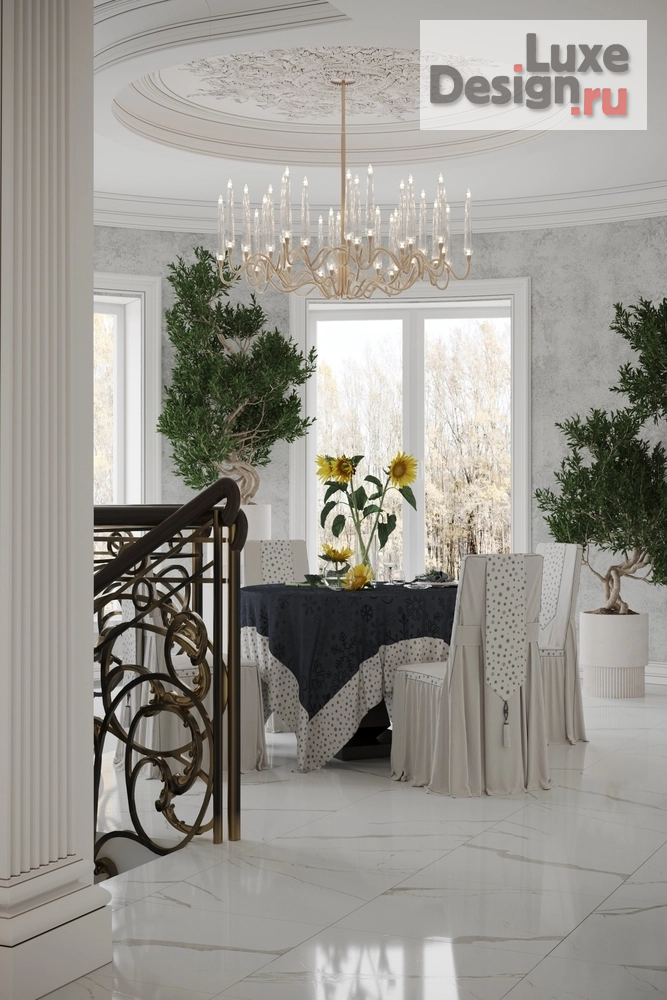 Дизайн интерьера загородного дома "Интерьер флигеля особняка в Барвихе (Москва)" (фото 17)