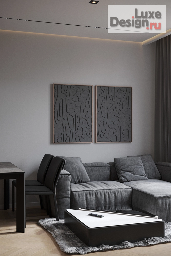 Дизайн интерьера двухкомнатной квартиры "Интерьер квартиры в ЖК "Slava" (Москва)" (фото 1)