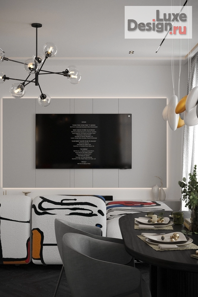 Дизайн интерьера загородного дома "Интерьер части жилого пространства особняка в Барвиха Хиллс (Москва)" (фото 1)