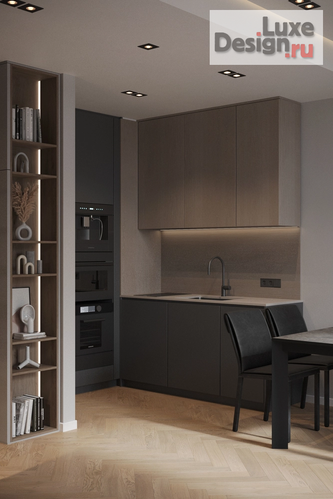 Дизайн интерьера двухкомнатной квартиры "Интерьер квартиры в ЖК "Slava" (Москва)" (фото 3)