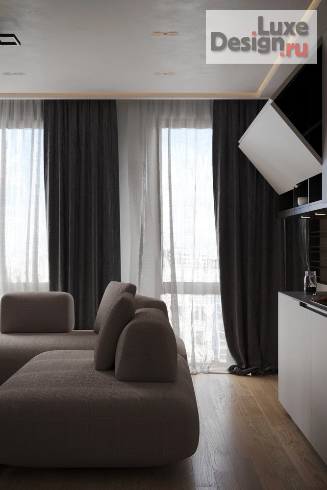 Дизайн интерьера трехкомнатной квартиры "Интерьер 3-комнатной квартиры в ЖК "Profit", Москва" (фото 4)