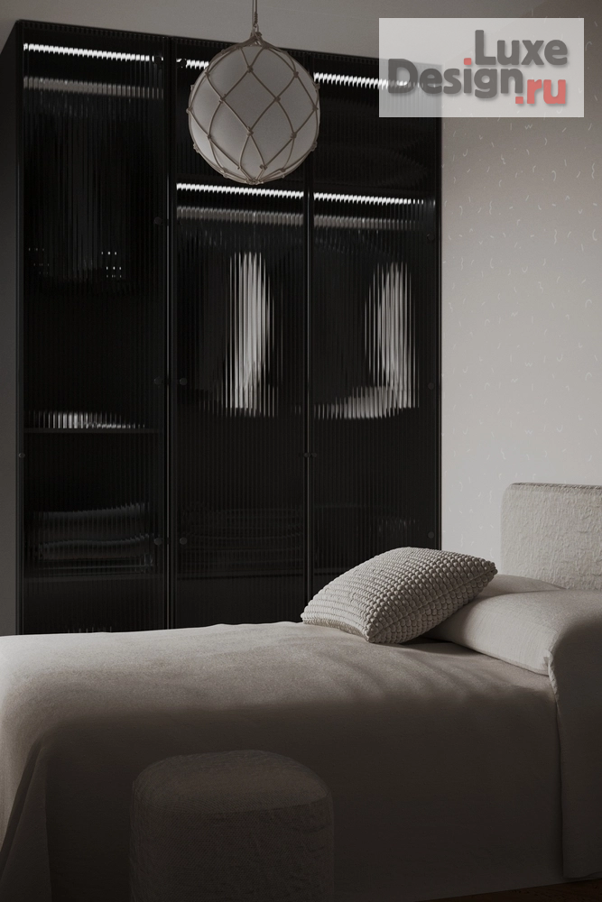 Дизайн интерьера коттеджа "Интерьер рядного бокса в Эстонии - минимализм, тёмные тона и LED-подсветка" (фото 44)