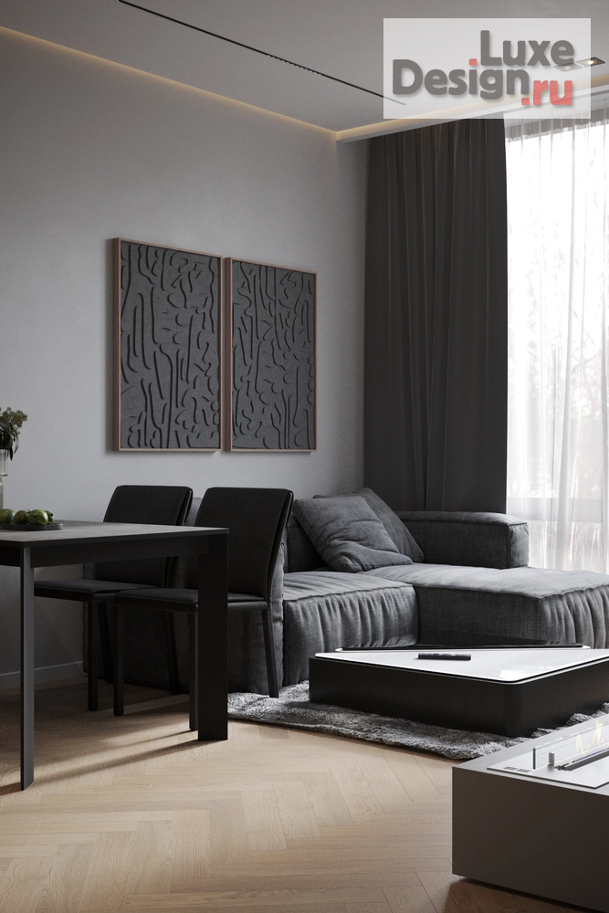 Дизайн интерьера двухкомнатной квартиры "Интерьер квартиры в ЖК "Slava" (Москва)" (фото 5)