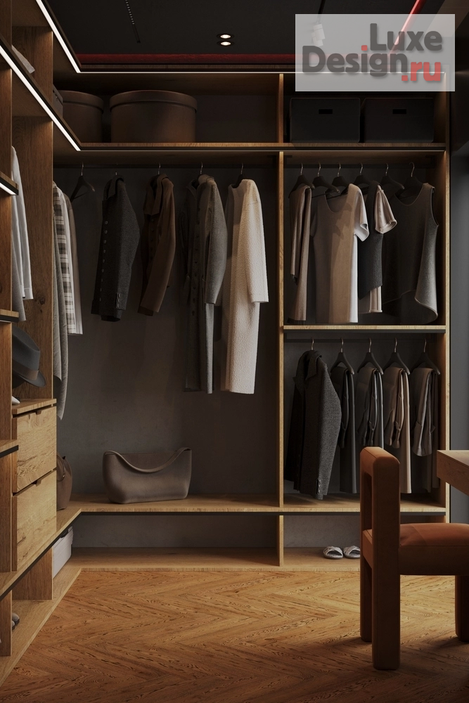 Дизайн интерьера коттеджа "Интерьер рядного бокса в Эстонии - минимализм, тёмные тона и LED-подсветка" (фото 29)