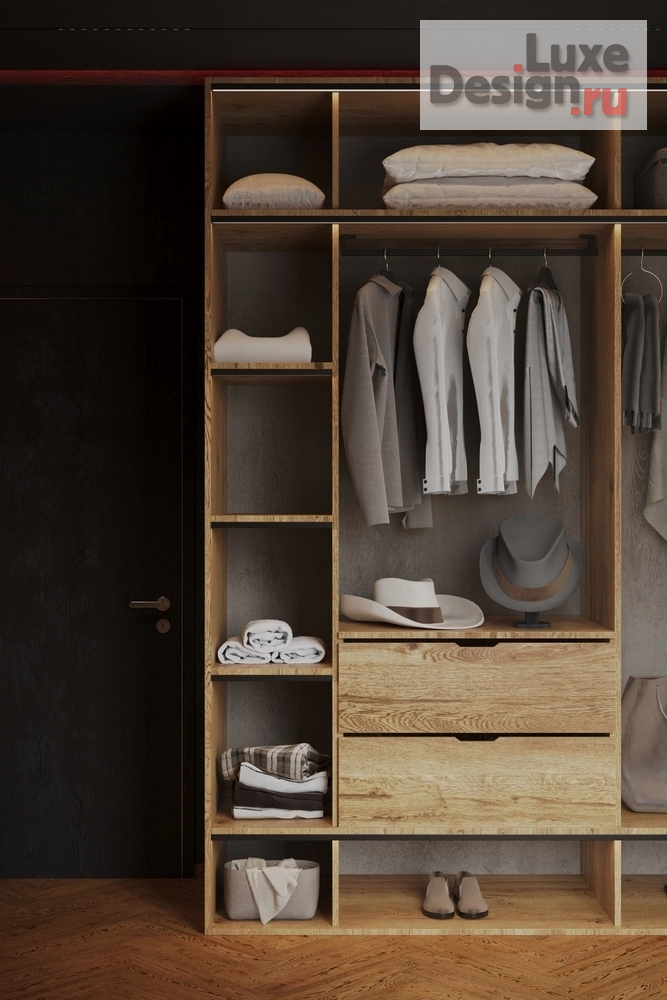 Дизайн интерьера коттеджа "Интерьер рядного бокса в Эстонии - минимализм, тёмные тона и LED-подсветка" (фото 31)