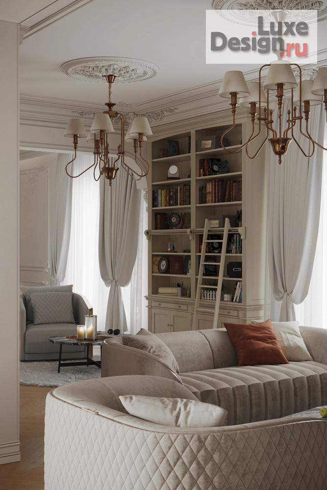 Дизайн интерьера загородного дома "Интерьер флигеля особняка в Барвихе (Москва)" (фото 10)