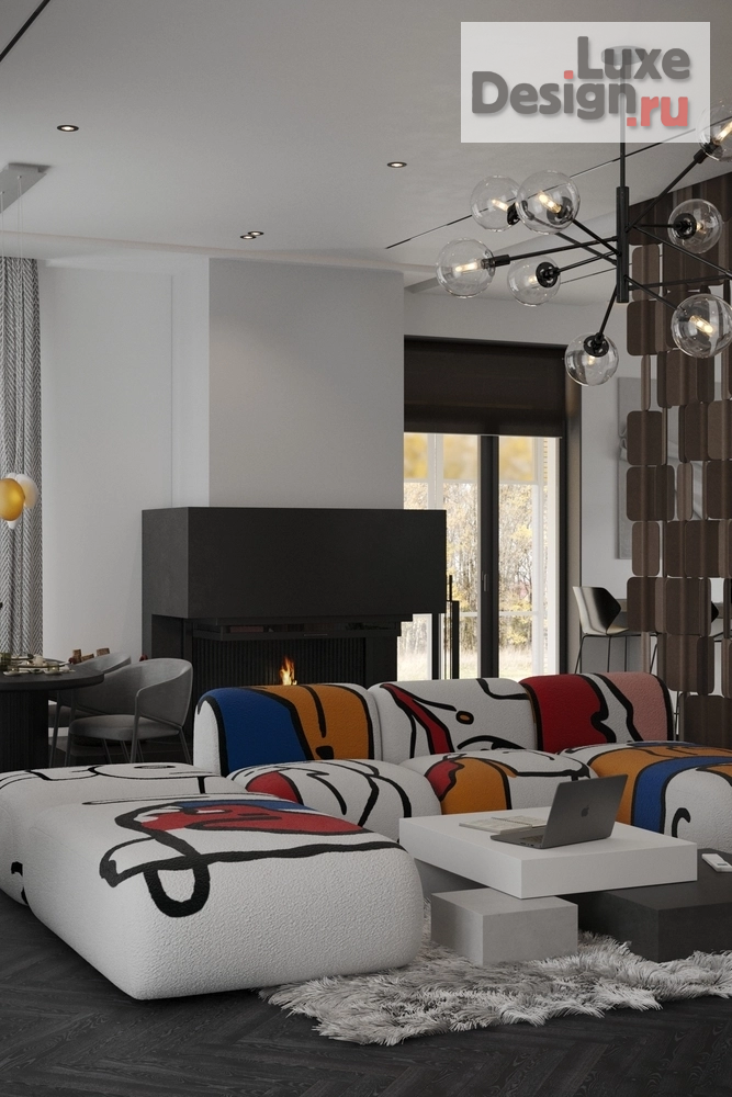 Дизайн интерьера загородного дома "Интерьер части жилого пространства особняка в Барвиха Хиллс (Москва)" (фото 19)