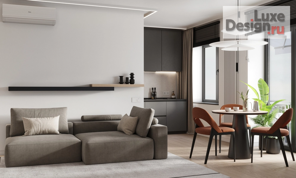 Дизайн интерьера двухкомнатной квартиры "г. Новозыбков. Философия контраста" (фото 1)