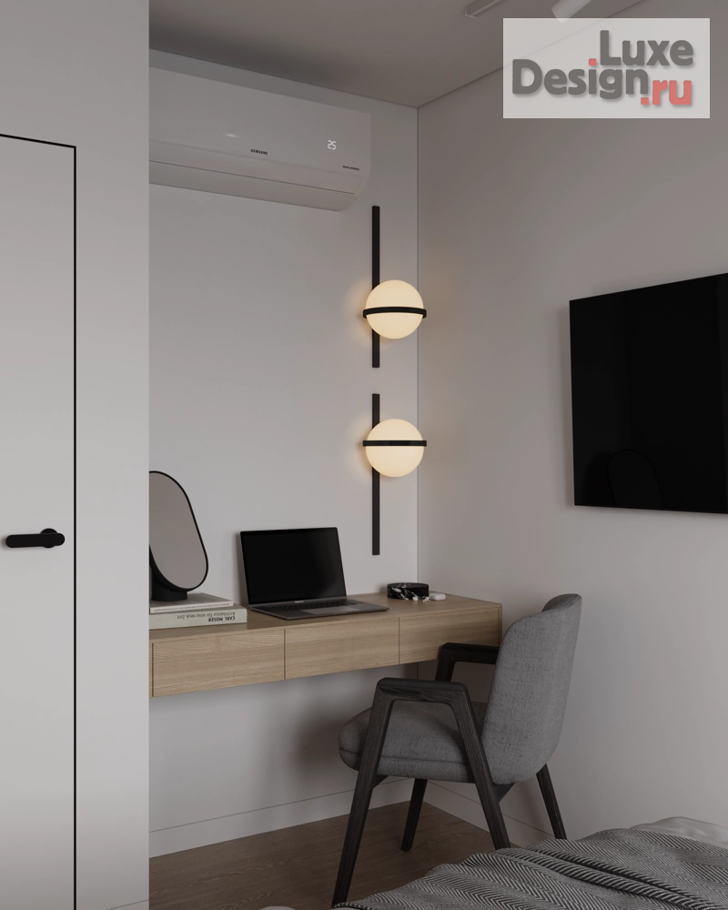 Дизайн интерьера двухкомнатной квартиры "г. Новозыбков. Философия контраста" (фото 16)