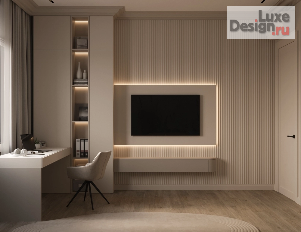 Дизайн интерьера частного дома "Частный дом с камином в американском стиле" (фото 8)